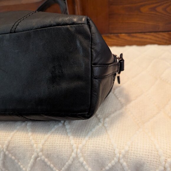 Coach Soho Black Two Way Leather Satchel F172202 - Picture 8 of 15
